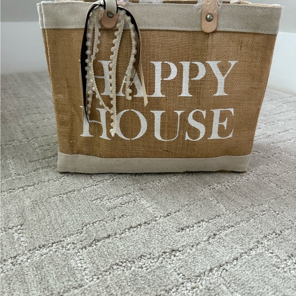 Tan and Cream Tote Bag - Picture 2 of 7